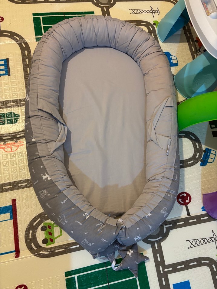 Gri Kedi Desenli Bebek Babynest - Görsel 4