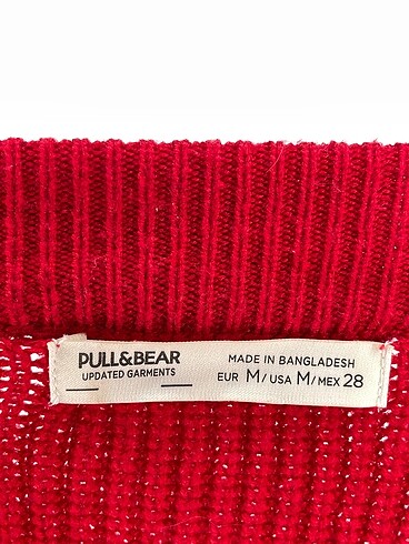 m Beden kırmızı Renk Pull and Bear Kazak / Triko %70 İndirimli.