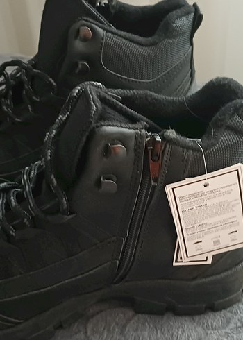 Siyah Gri Bağcıklı Erkek Outdoor Ayakkabı - Görsel 3