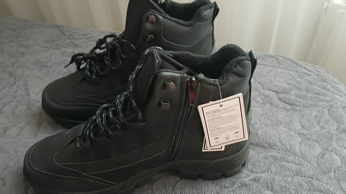 Siyah Gri Bağcıklı Erkek Outdoor Ayakkabı - Görsel 3