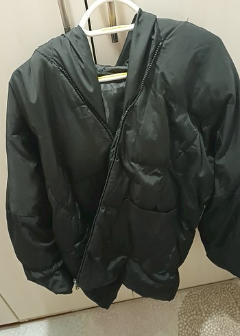 Siyah Fermuarlı Kadın Street Wear Ceket - Görsel 5