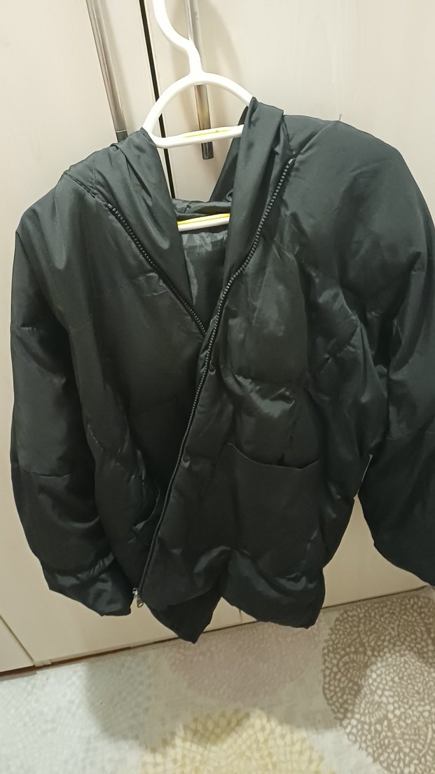 Siyah Fermuarlı Kadın Street Wear Ceket - Görsel 5