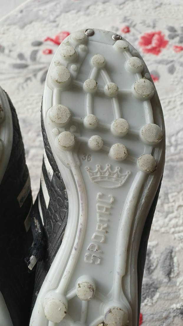 Siyah Erkek çocuk Futbol Ayakkabısı Velcro Detaylı - Görsel 3