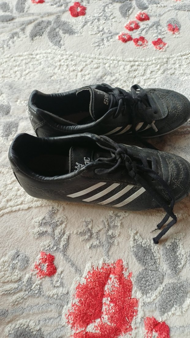 Siyah Erkek çocuk Futbol Ayakkabısı Velcro Detaylı - Görsel 2