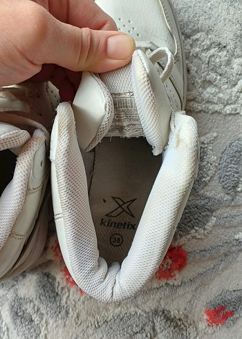 Beyaz Bağcıklı Kadın Spor Ayakkabı - Görsel 4