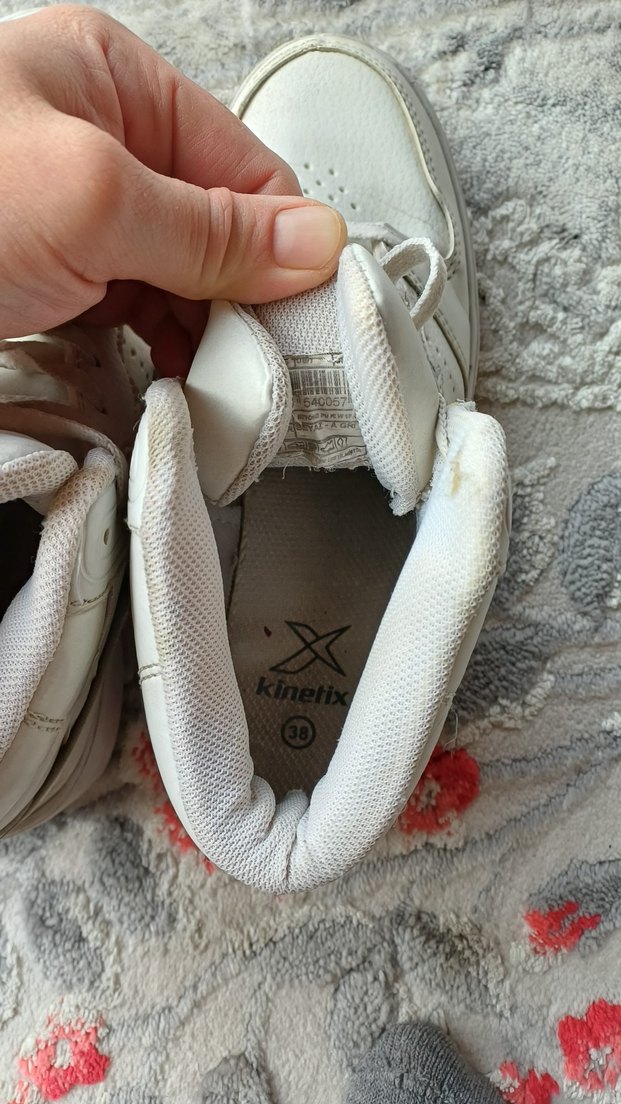 Beyaz Bağcıklı Kadın Spor Ayakkabı - Görsel 4