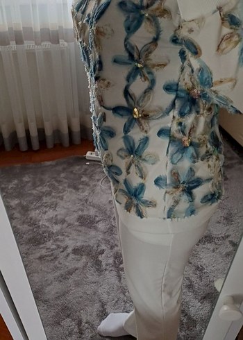 Mavi Nakışlı ikili takım - Görsel 7