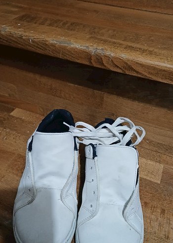 Beyaz erkek cocuk  Spor Ayakkabı Velcro Detaylı - Görsel 5