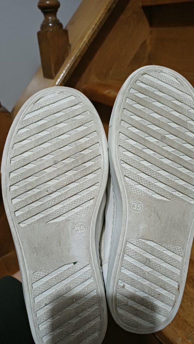 Beyaz erkek cocuk  Spor Ayakkabı Velcro Detaylı - Görsel 2