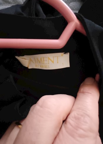 Siyah Yüksek Yakalı Uzun Kollu Bluz takım - Görsel 6