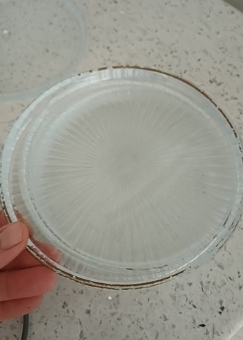 Bej ve Gri Renkli Düz Tabak - Görsel 3