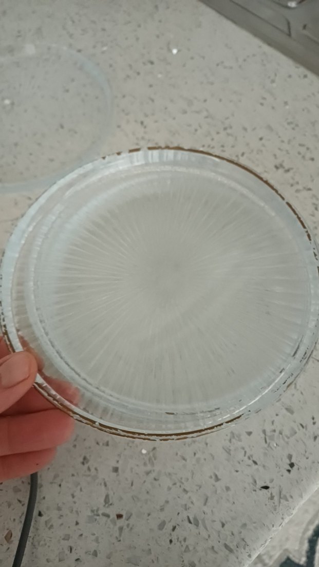 Bej ve Gri Renkli Düz Tabak - Görsel 3