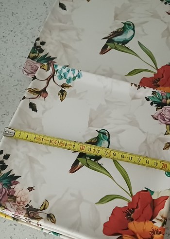 Çiçek Desenli Beyaz Tabak Seti - Görsel 4