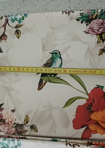 Çiçek Desenli Beyaz Tabak Seti - Görsel 3