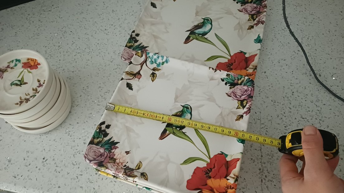 Çiçek Desenli Beyaz Tabak Seti - Görsel 4