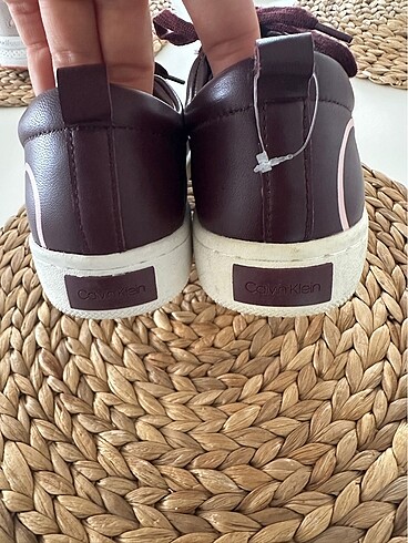 38 Beden bordo Renk Calvin Klein Bordo Ayakkabı