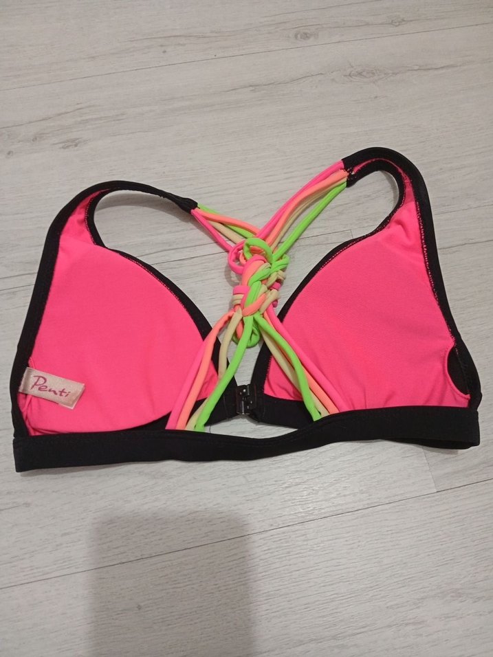 Boncuk Detaylı Renkli penti Bikini - Görsel 3