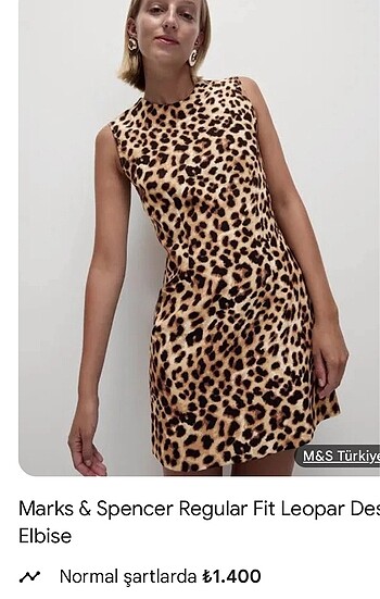 Leopar marks&spencer elbise