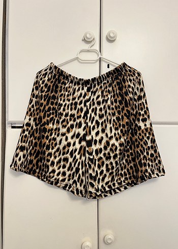 Leopar Desenli Kadın Askılı Pijama Takımı - Görsel 2