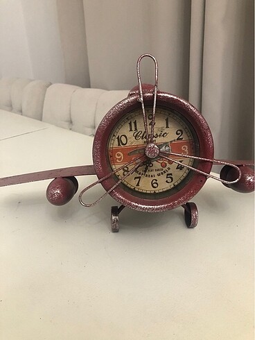 Vintage metal uçak saat