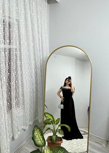 Siyah Uzun Straplez Gotik Gelinlik