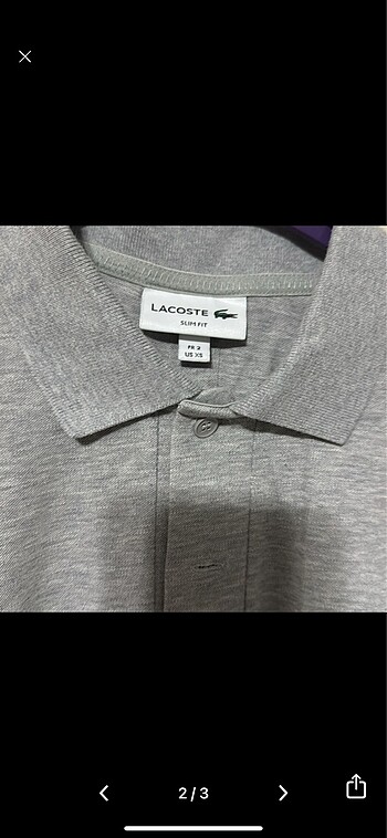 Lacoste sıfır orjinal ürün
