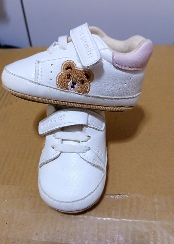 Beyaz kiz Bebek İlk Adım Ayakkabısı - Görsel 2