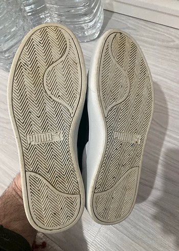 Beyaz Puma Spor Ayakkabı Velcro Detaylı - Görsel 2