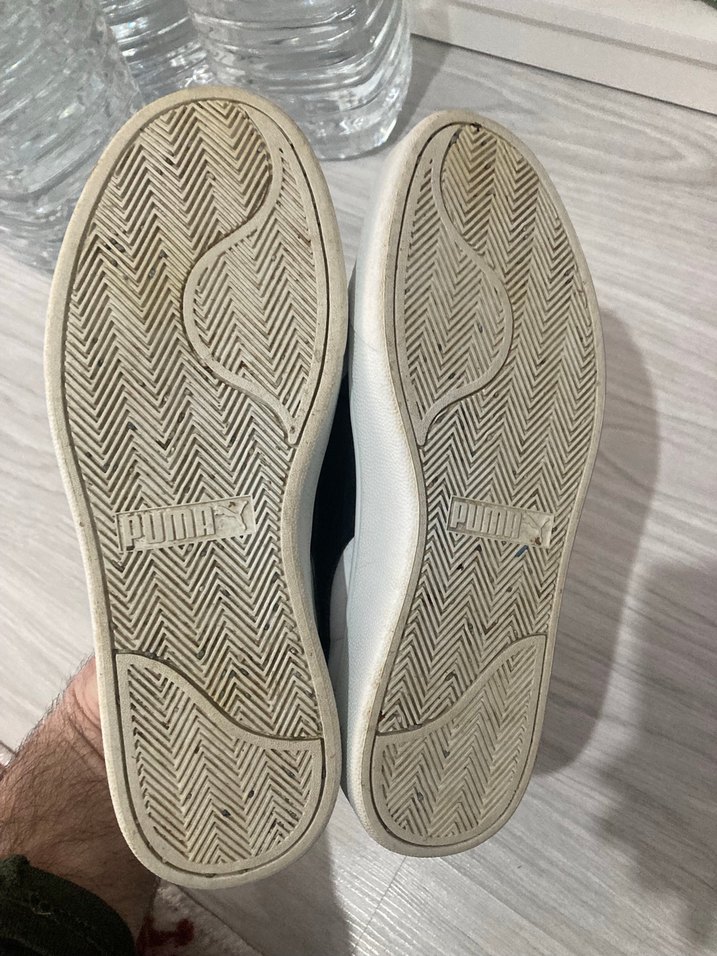 Beyaz Puma Spor Ayakkabı Velcro Detaylı - Görsel 2