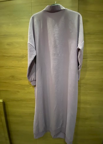 Lila uzun düğmeli yazlık hırka tunik 36-42 beden aralığındadır - Görsel 2