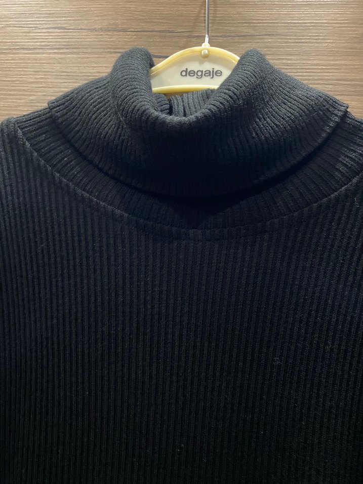 Siyah Uzun Kollu Püsküllü Uzun Elbise - Görsel 5