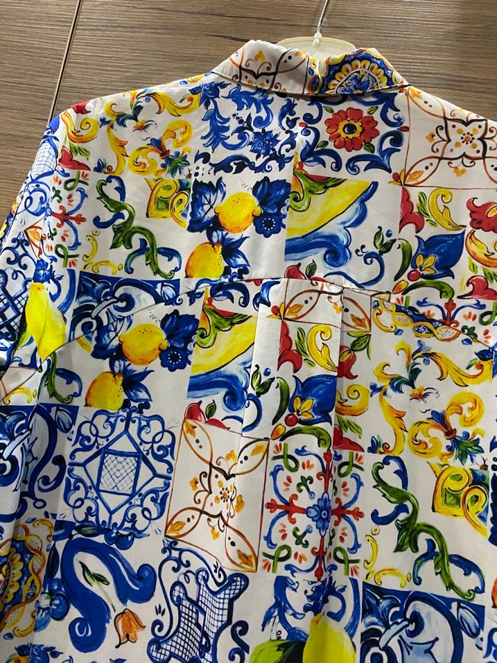 Renkli Desenli Uzun Kollu Bohem Gömlek - Görsel 3