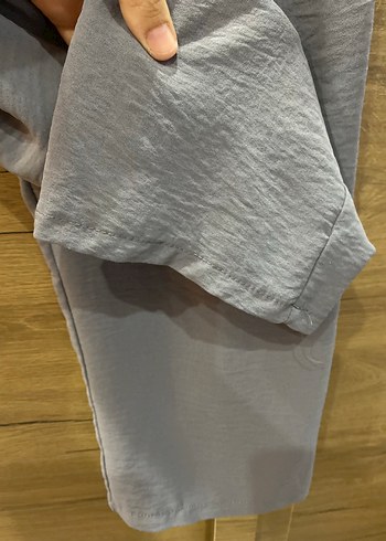 Gri Bol Kesim Uzun Bluzlu Takım 36-42 beden aralığındadır - Görsel 8