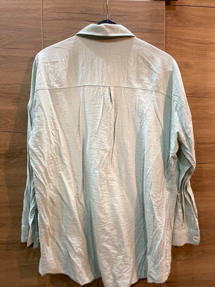 İkoll marka Su yeşili Renkli Uzun Kollu Gömlek - Görsel 2