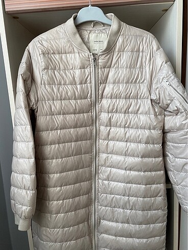 Zara bej şişme mont