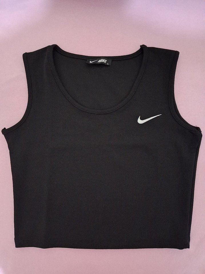 Nike Siyah Kolsuz Mini Atlet- Tayt Takımı - Görsel 2