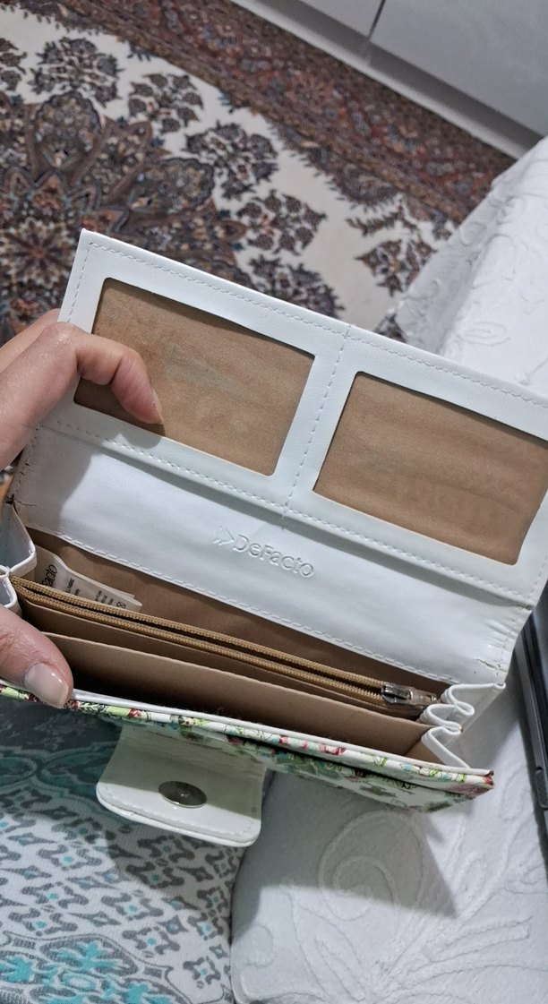 Çiçek Desenli Bohem Kadın Cüzdanı - Görsel 3