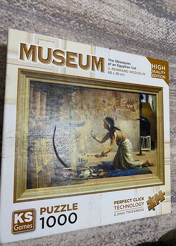 Müze Altın Parlak 1000 Parça Puzzle - Görsel 2