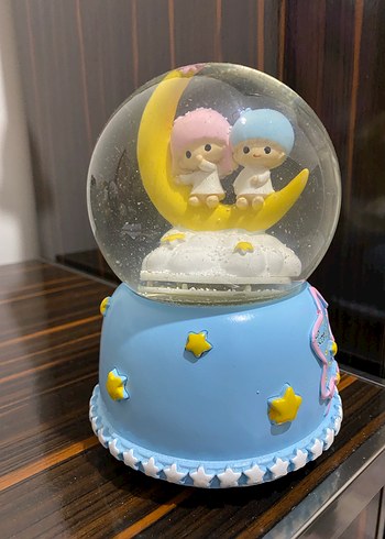 Pastel Renkli Mavi Kar Küresi Biblo - Görsel 2