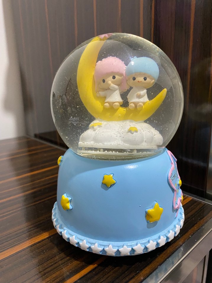 Pastel Renkli Mavi Kar Küresi Biblo - Görsel 2