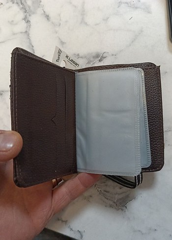 Kahverengi Erkek Cüzdanı, Baskılı, İş Stili - Görsel 3