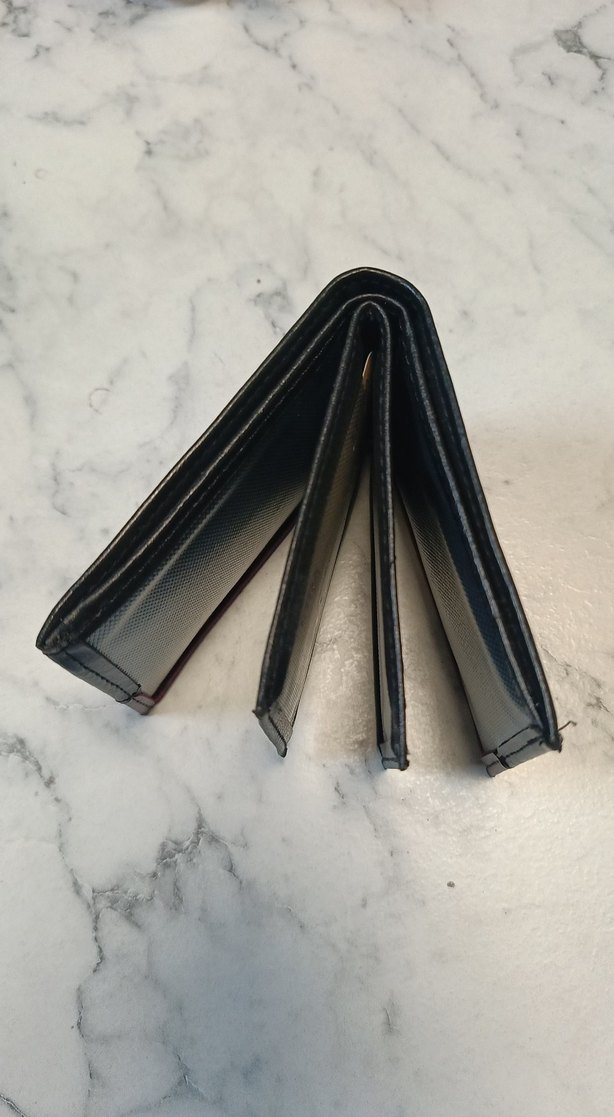 Bordo Siyah Erkek Cüzdanı LETRA - Görsel 3