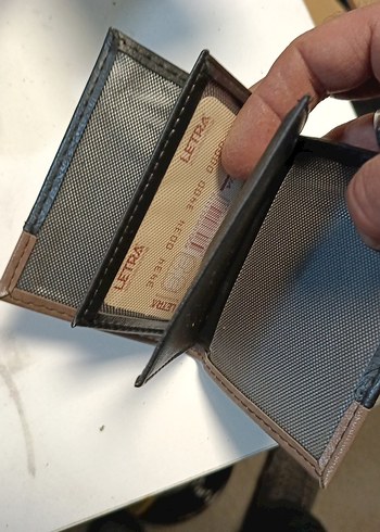 Erkek Siyah Kahverengi Minimalist Cüzdan - Görsel 3