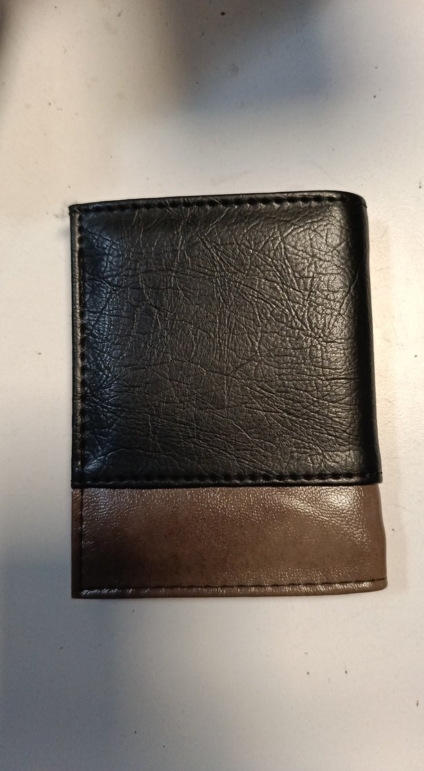 Erkek Siyah Kahverengi Minimalist Cüzdan - Görsel 2