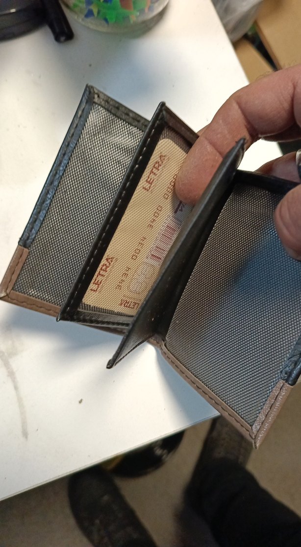 Erkek Siyah Kahverengi Minimalist Cüzdan - Görsel 3