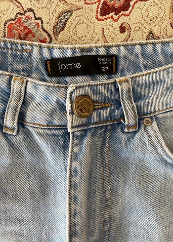 Mavi Rahat Kesim Midi Kadın Kot Pantolon - Görsel 4