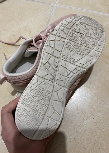 Pembe Bağcıklı Kadın Spor Ayakkabı - Görsel 3