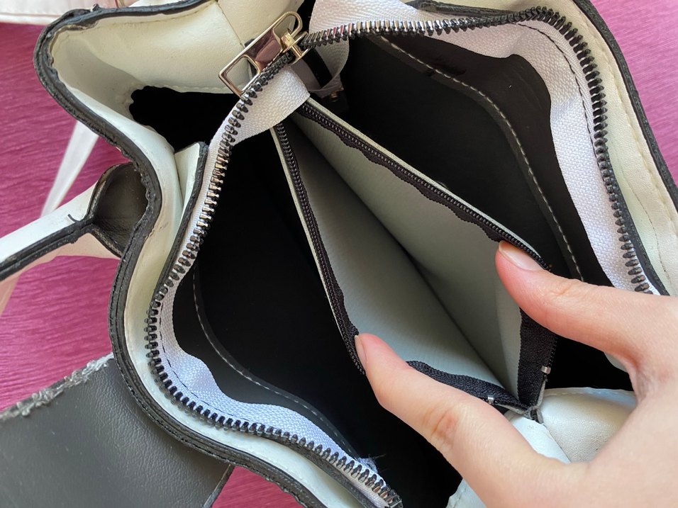 Beyaz Deri Kadın Çanta - Görsel 4