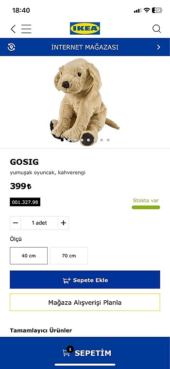 Ikea İkea yumuşak oyuncak ve el kuklası