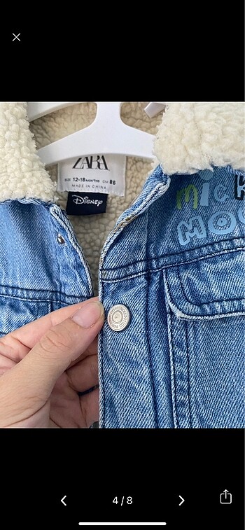 Zara zara içi yünlü ceket